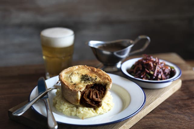 Bristol-based Pieminister’s ‘Gluten-Free Mooless Pie’ which has been named as Supreme Champion of the 2022 British Pie Awards (Pieminister/PA)