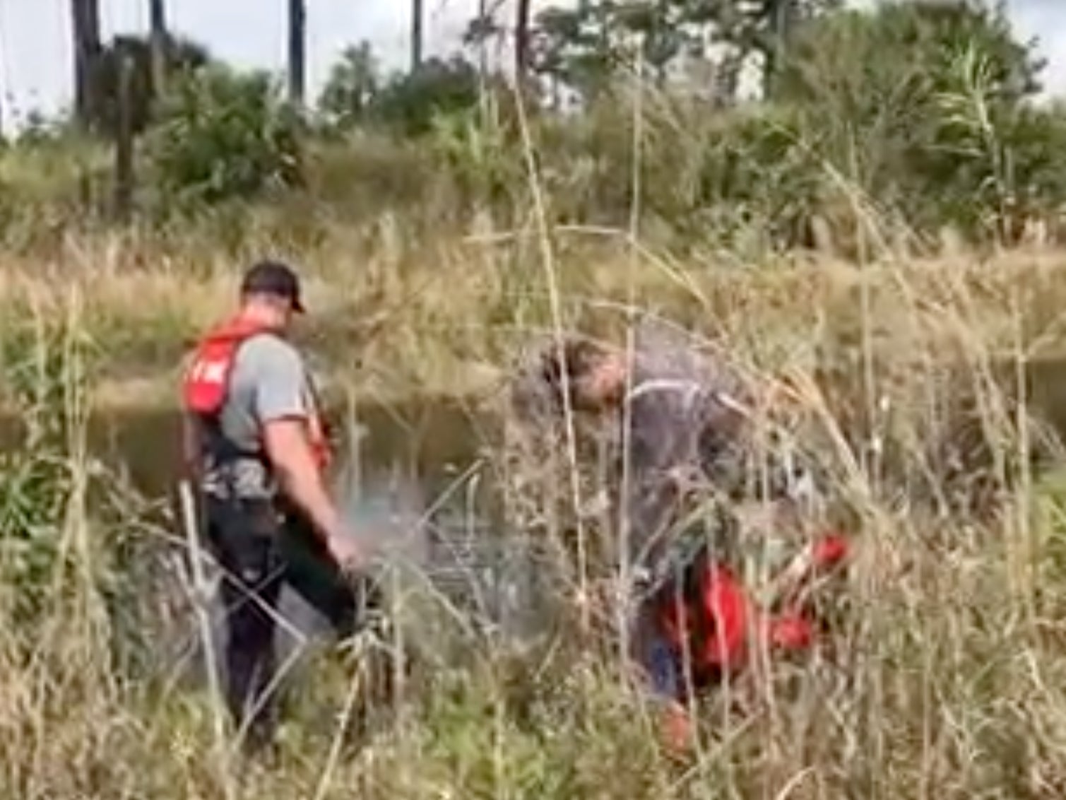 Divers were involved in the search at Hungaryland