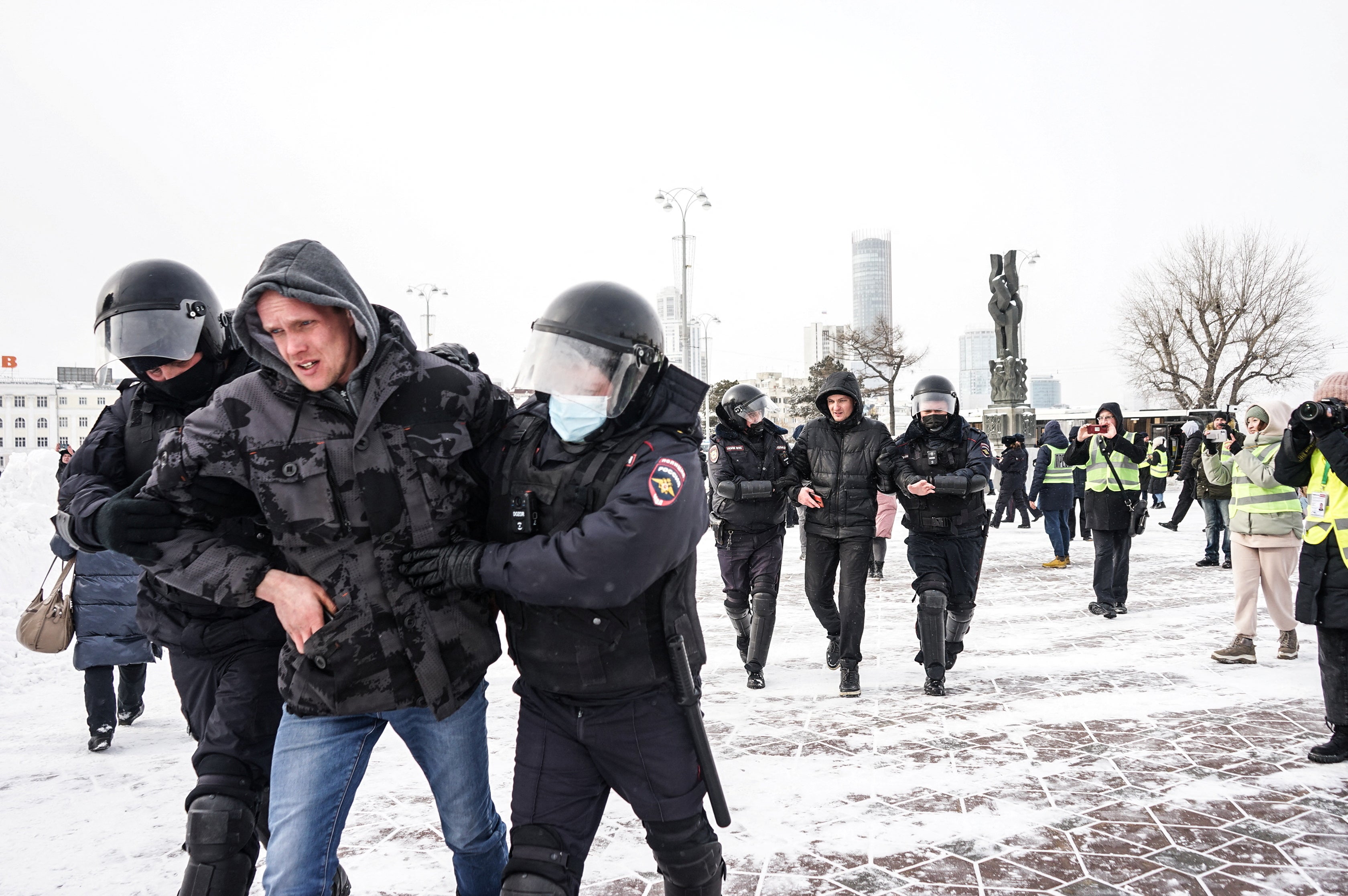 More than 5,000 anti-war protesters are reported to have been arrested in Russia