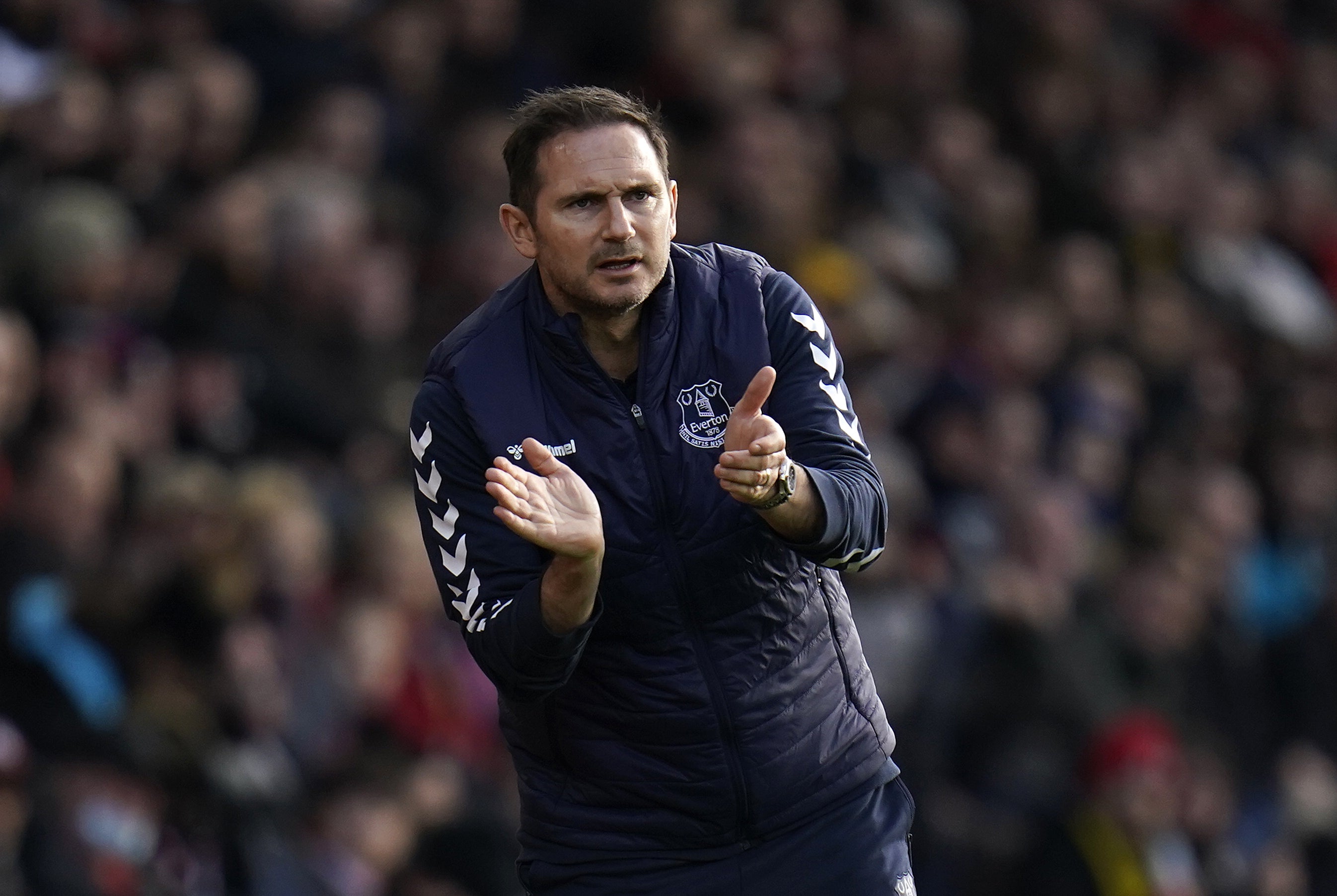 Everton manager Frank Lampard is ready for the relegation battle ahead (Andrew Matthews/PA)