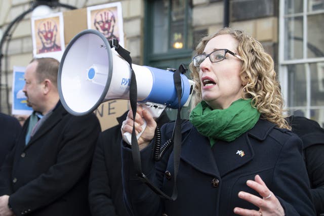 Scottish Green Party co-leader Lorna Slater demanded Boris Johnson and Priti Patel act to help Ukrainian refugees (Lesley Martin/PA)