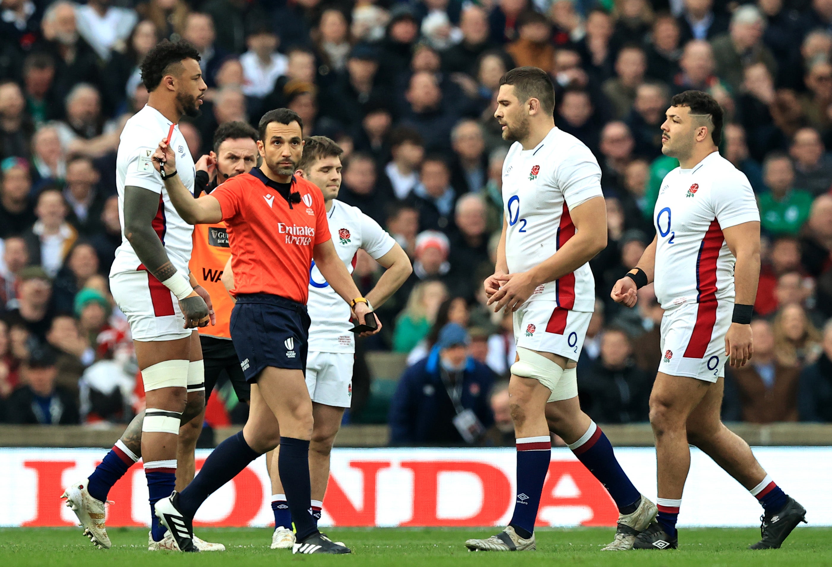 An early red card for Charlie Ewels at Twickenham cost England dearly