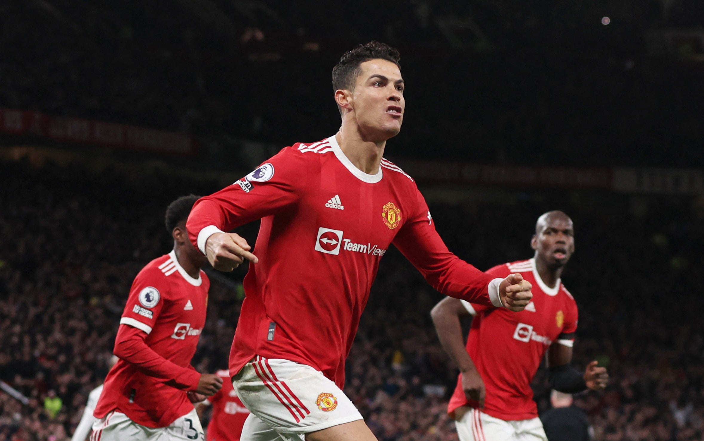 Cristiano Ronaldo starts as forward makes second Manchester United