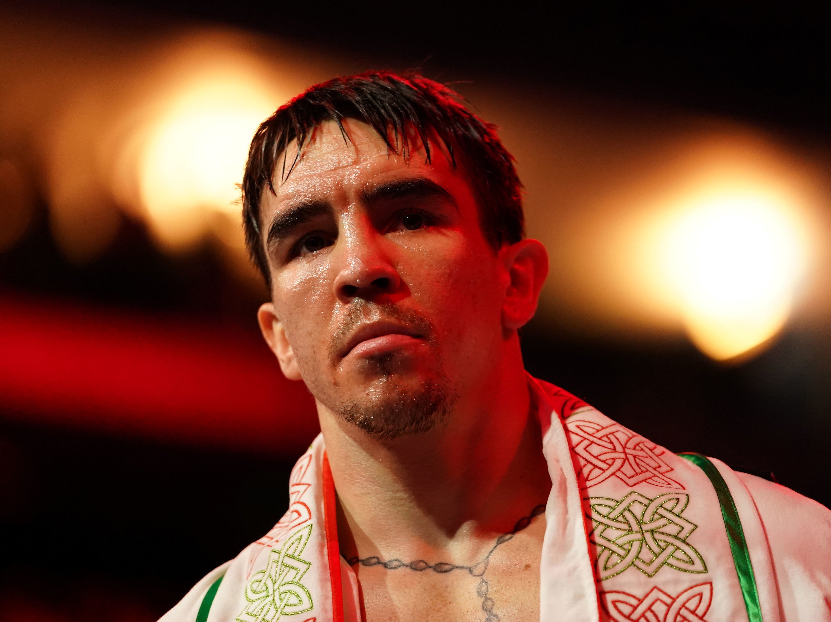 Michael Conlan was stopped by Leigh Wood in the final round of their title fight
