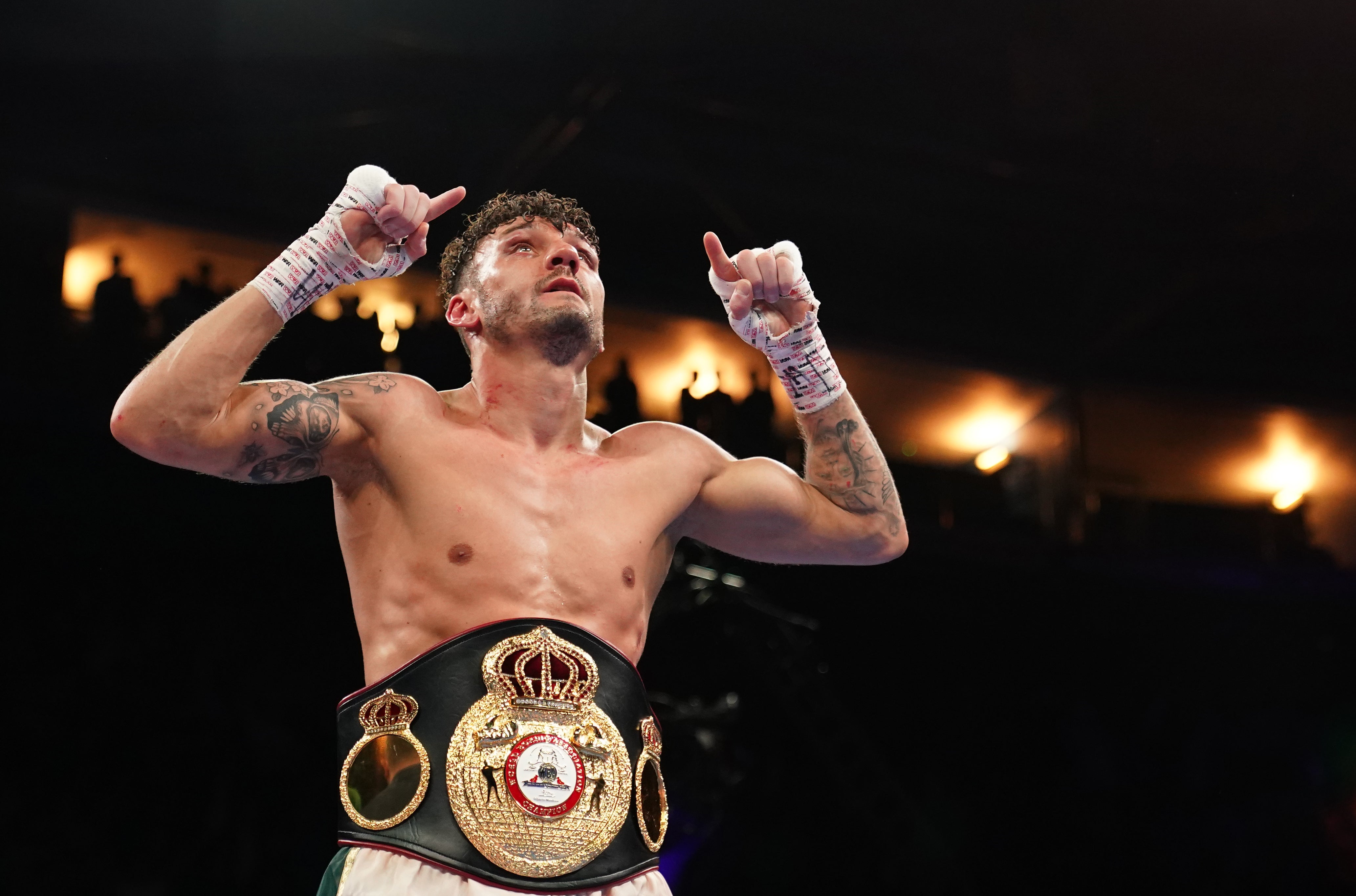 Leigh Wood retained his WBA featherweight title (Zac Goodwin/PA)