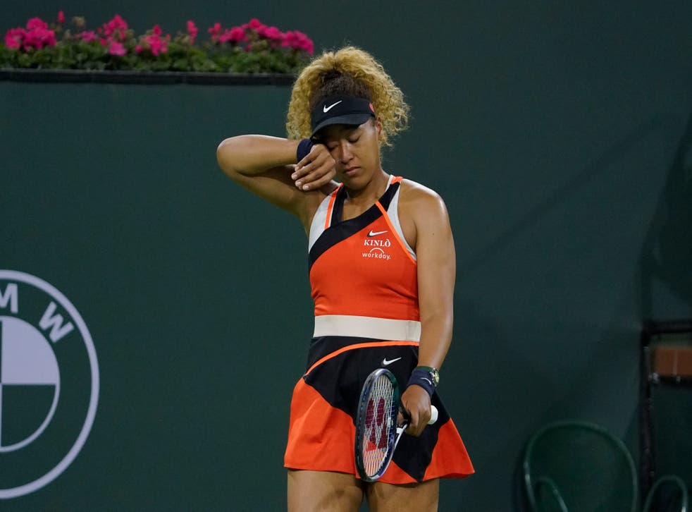 Naomi Osaka was reduced to tears after being heckled at Indian Wells (Mark J. Terrill/AP)