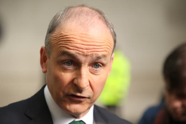 Taoiseach Micheal Martin said Ireland’s humanitarian response trumps security checks on arriving Ukrainians (James Manning/PA)