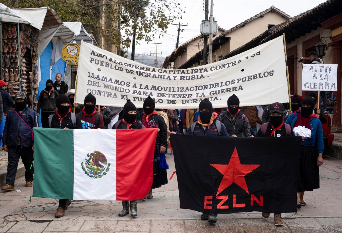 M xico Miles De Zapatistas Marchan Contra Guerra En Ucrania 