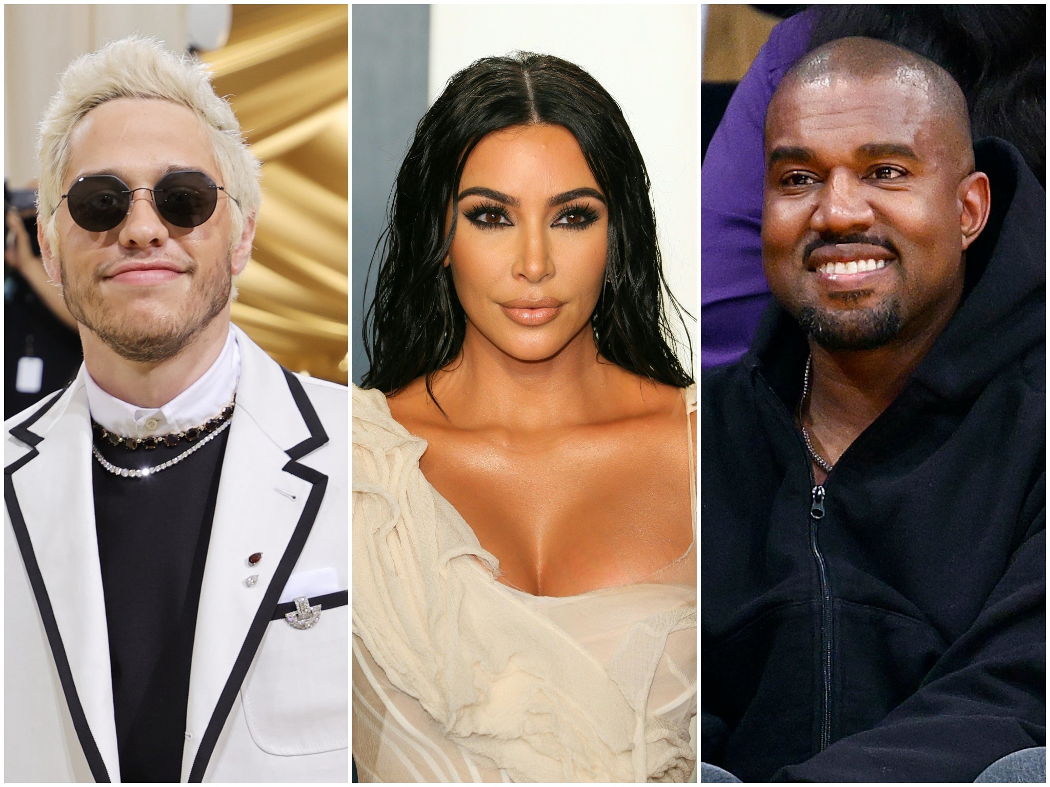 Kanye West has used social media to threaten and intimidate ex-wife Kim Kardashian’s boyfriend and SNL star Pete Davidson