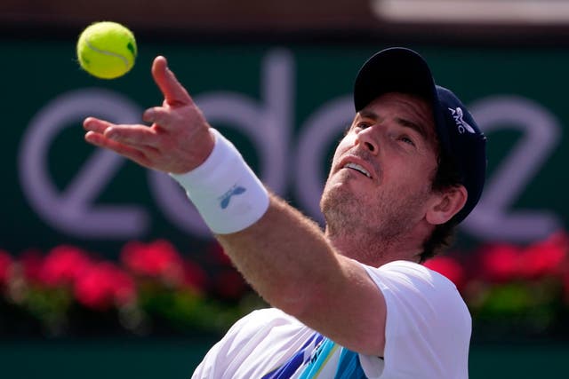 Andy Murray was beaten in Indian Wells by Alexander Bublik (Mark J Terrill/AP)
