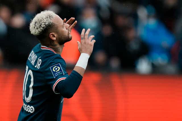 Neymar was booed by Paris St Germain fans during the 3-0 win over Bordeaux (Thibault Camus/AP)