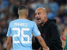 Pep Guardiola trying to get even more from in-form Riyad Mahrez at Man City