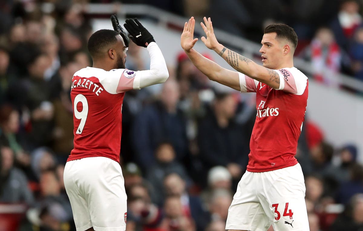 Granit Xhaka stresses importance of &lsquo;amazing&rsquo; Alexandre Lacazette to Arsenal