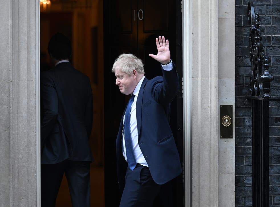 <p>Boris Johnson lives in a flat in Downing Street</p>
