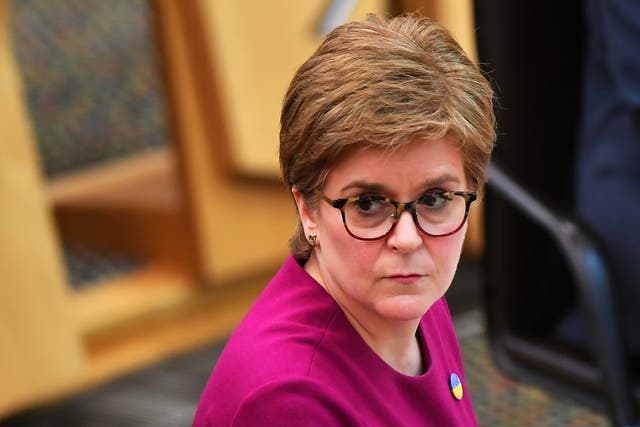 Nicola Sturgeon said her ministers would donate any increases back to the public purse (Andy Buchanan/PA)