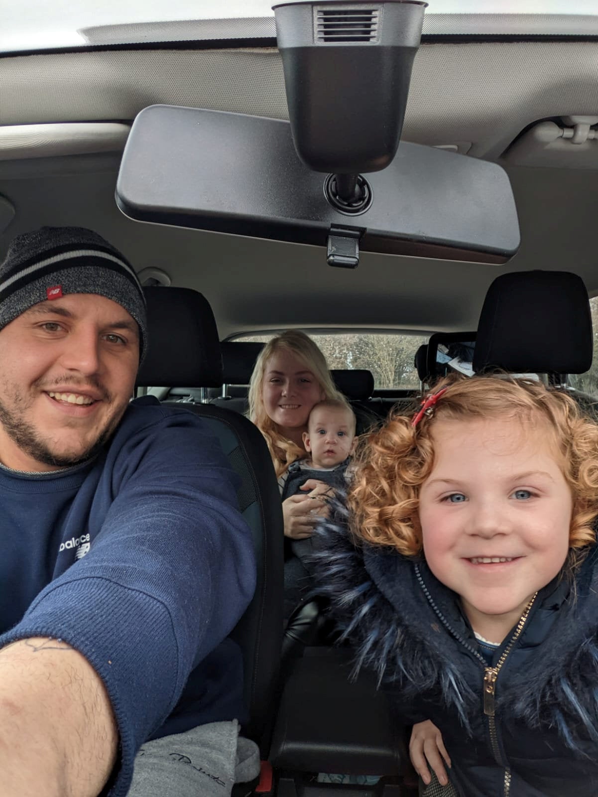 Adam Flitcroft and Jade White with their children Lola and Joel