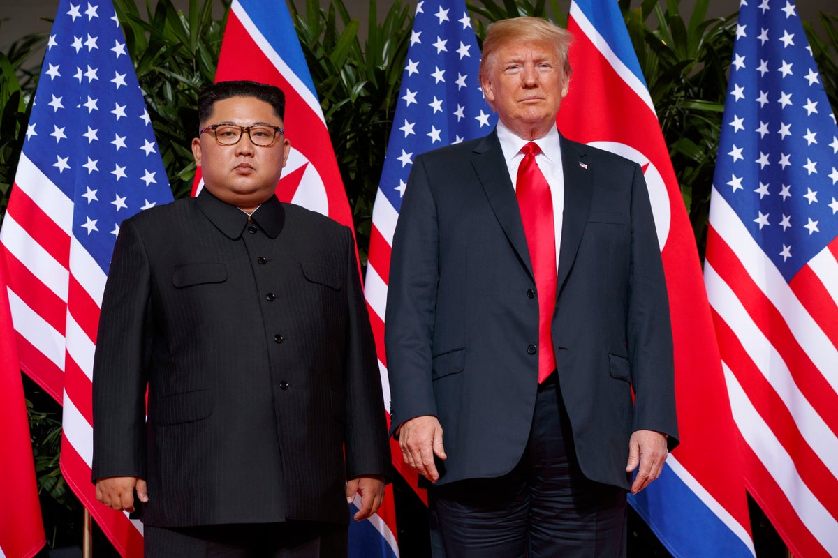 Trump suggests Kim Jong-Un has been in contact with him to criticise Biden