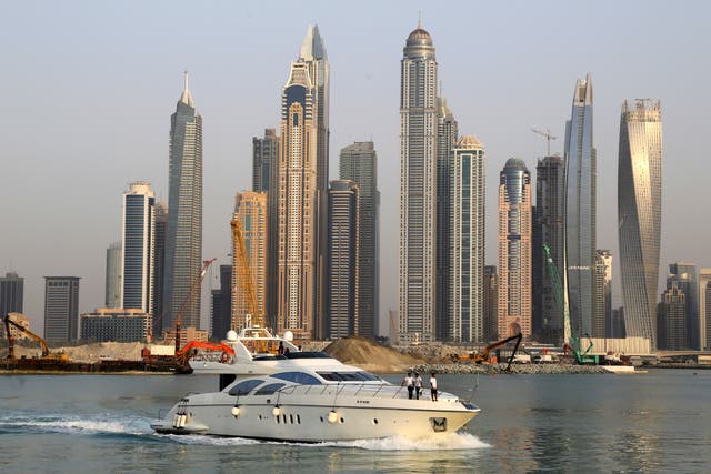 <p>Dubai skyline </p>