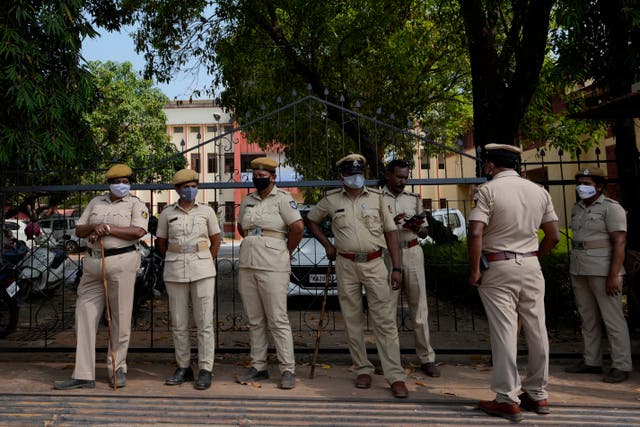 <p>File image: Police were called and are seeking four suspects </p>
