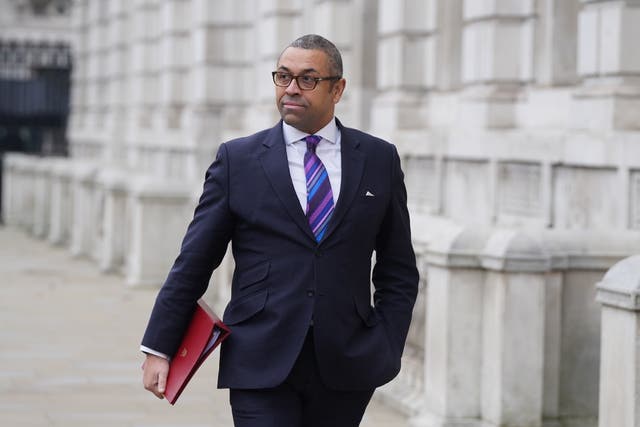 Foreign Office minister James Cleverly (Stefan Rosseau/PA)