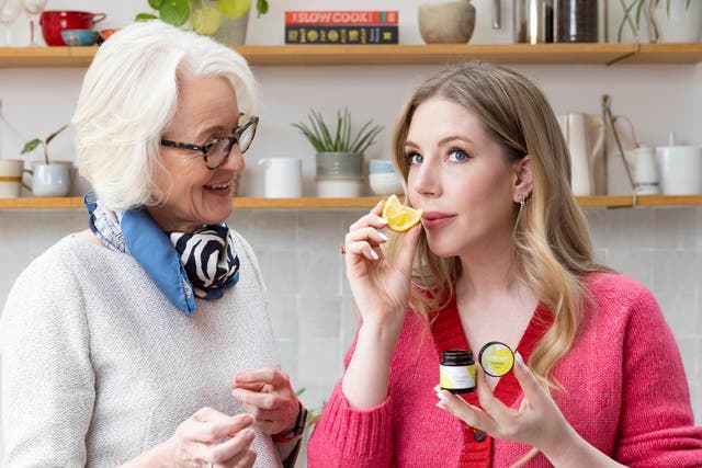 <p>Katherine Ryan and Chrissi Kelly test recipes from the new limited-edition ‘Flavour Saviour' kit, created by meal kit retailer Gousto and smell loss experts AbScent, London</p>