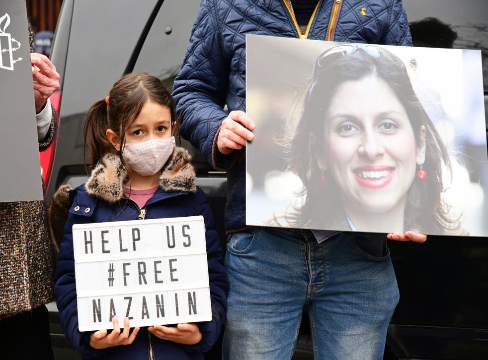 <p>Nazanin Zaghari-Ratcliffe’s young daughter Gabriella campaigns for her mother to be freed </p>