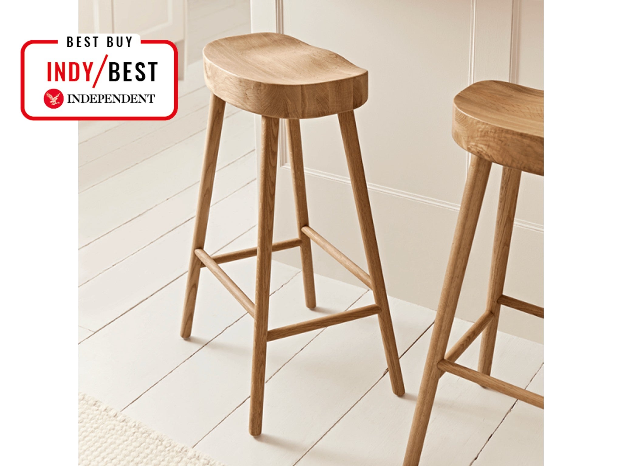 Cox & Cox weathered oak counter stool indybest.jpg