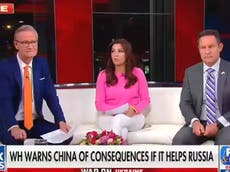 Fox News host suggests the US ‘provoked’ Russia into invading Ukraine