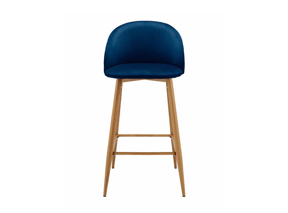 Best Bar Stools For Your Kitchen Island, Navy Blue Faux Leather Bar Stools Uk