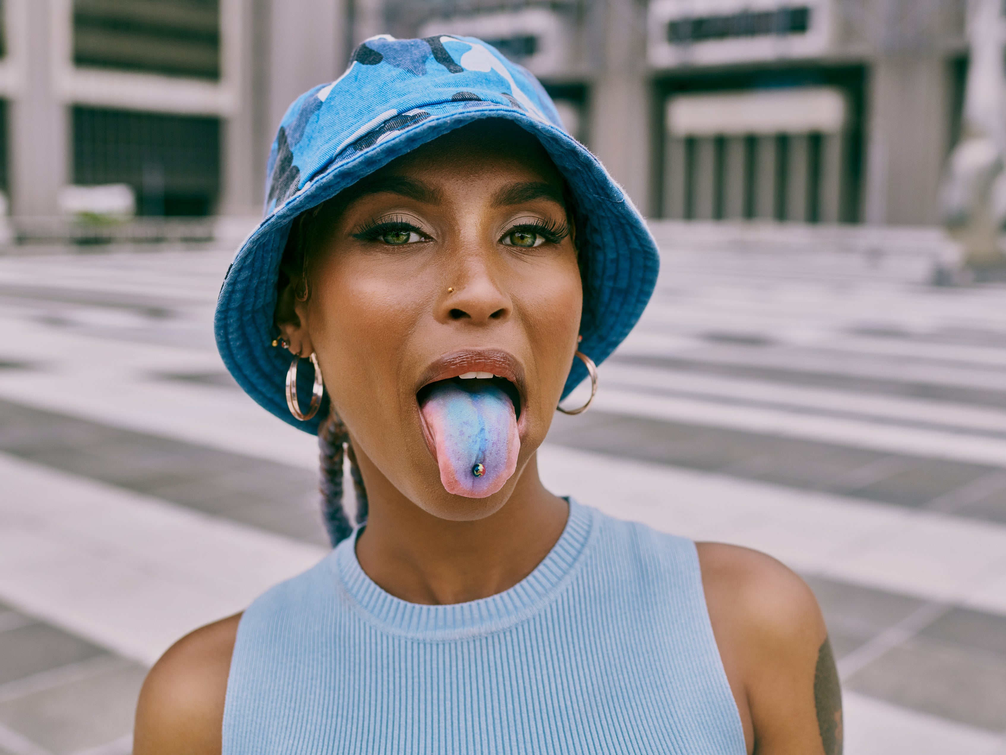 <p>Fans of the chemical often show their support for the product on social media by posting blue tongue selfies</p>