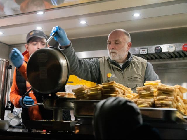 <p>José Andrés has worked with World Central Kitchen, the nonprofit he created, to provide meals to Ukrainian people</p>