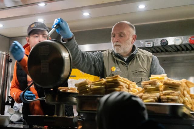 <p>José Andrés has worked with World Central Kitchen, the nonprofit he created, to provide meals to Ukrainian people</p>