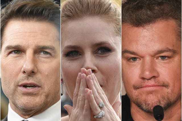 <p>Tom Cruise, Amy Adams and Matt Damon have never won acting Oscars</p>