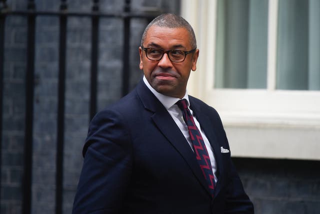 <p>Foreign minister James Cleverly said Ukrainians are shouting “God save the Queen” as they fire UK weapons at Russian forces </p>