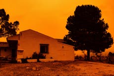 Dust from Sahara turns sky in Spain to ‘Bladerunner’ orange