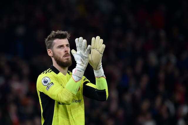 David De Gea was disappointed after his side’s Champions League exit (Rui Vieira/AP)