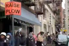 Video shows line around the block in Chinatown for pepper spray after latest anti-Asian attack in New York City