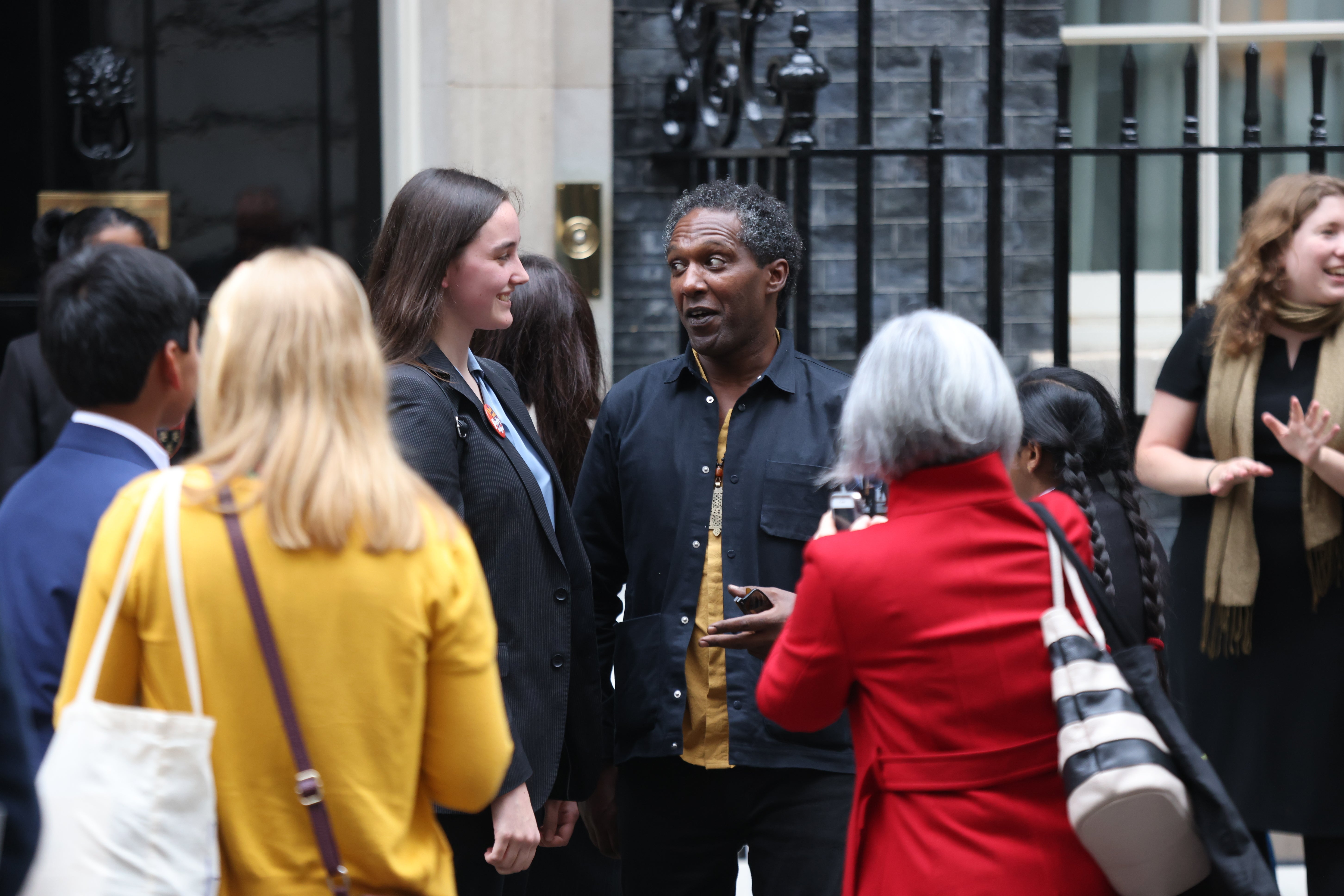 Poet Lemn Sissay in Downing Street on National Poetry Day last year (James Manning/PA)
