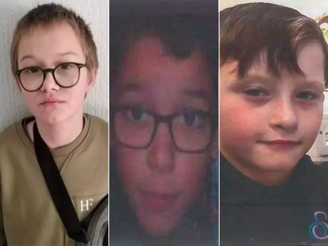 <p>Harley Anderton,  Kye Hollingworth and Logan Gray have all been reported missing </p>