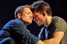 Cock review: Jonathan Bailey captivates as Taron Egerton’s sexually conflicted lover