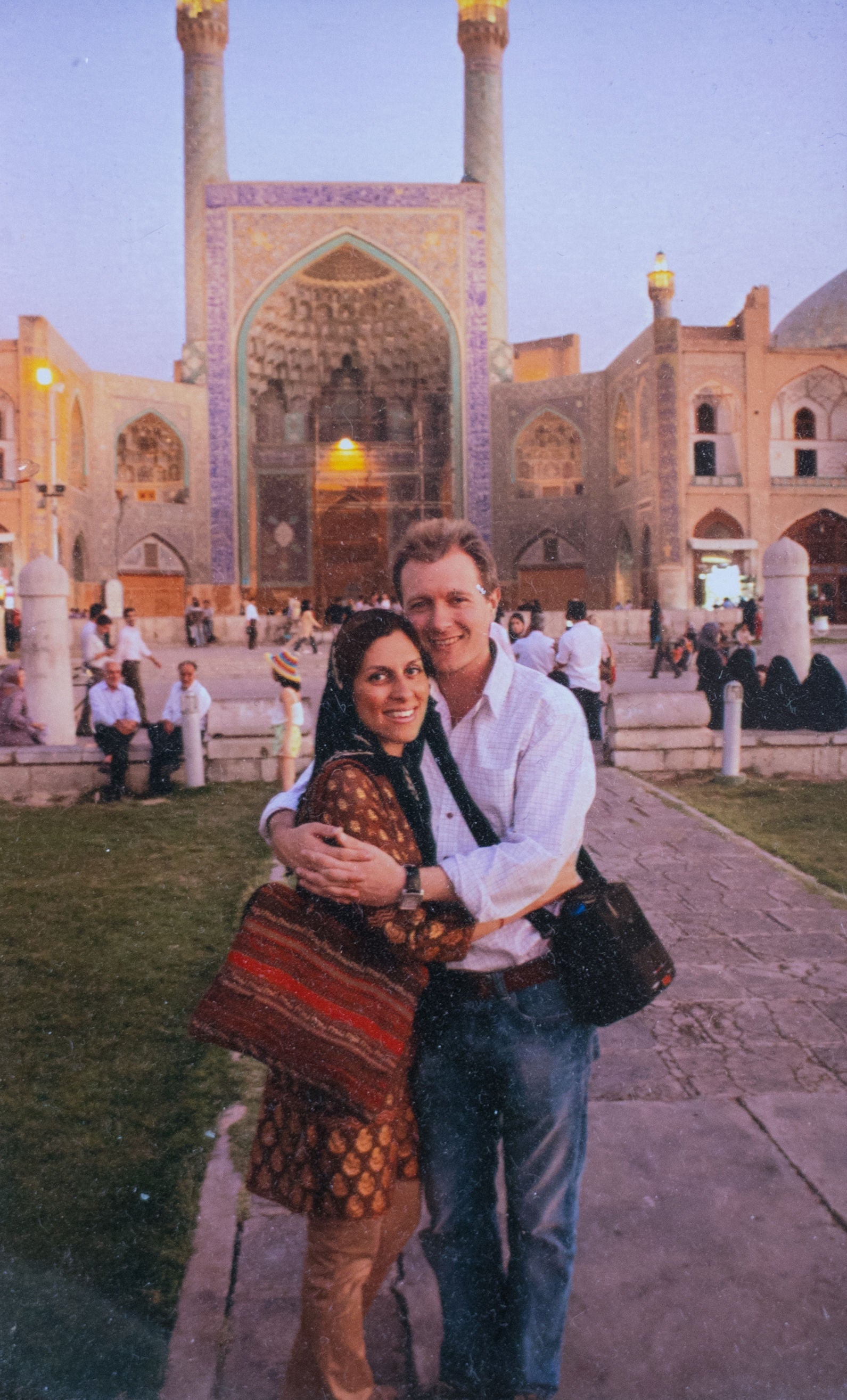 Richard Ratcliffe and his wife Nazanin Zaghari-Ratcliffe on holiday in Isfahan, Iran