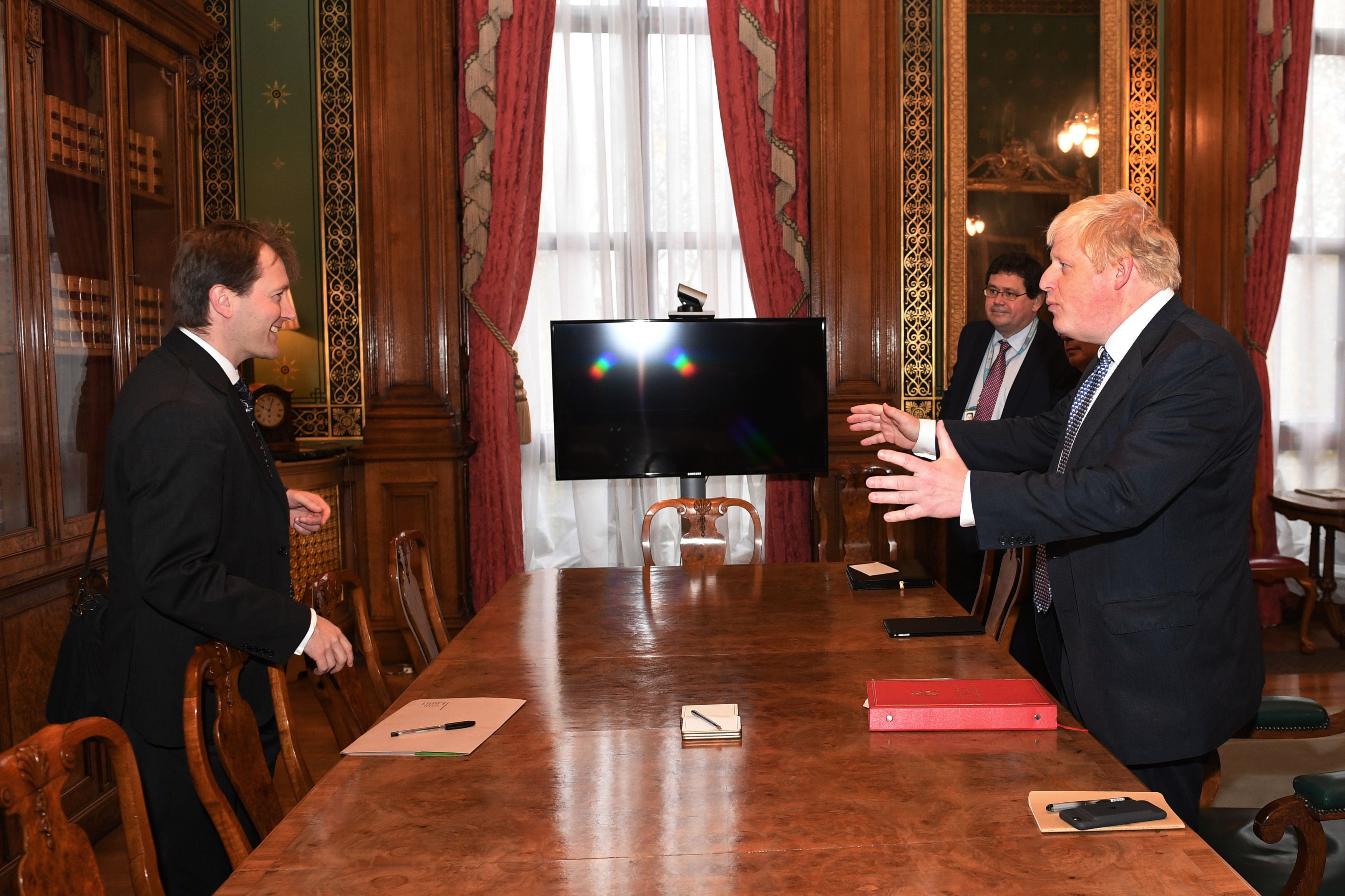 Richard Ratcliffe meeting with then-foreign secretary Boris Johnson in 2017