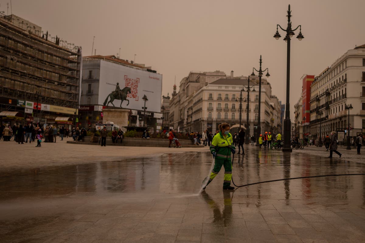 Une tempête de poussière saharienne couvre l’Espagne, atteint la France et le Portugal