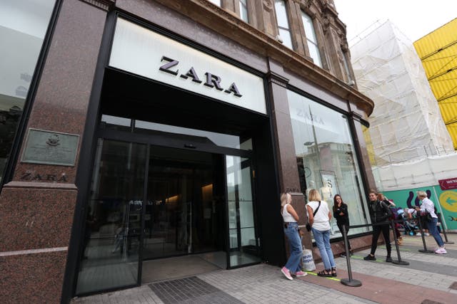 Zara has posted a jump in sales but said recovery progress was impacted by the Omicron variant (Liam McBurney/PA)