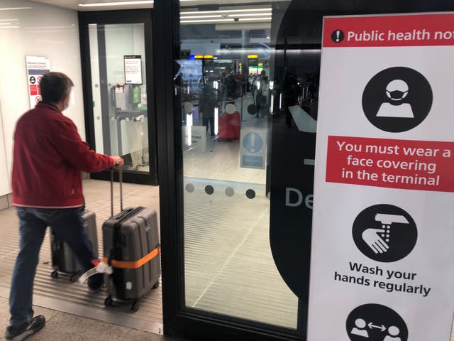 <p>Flight check: the entrance to Departures at Heathrow Terminal 2</p>