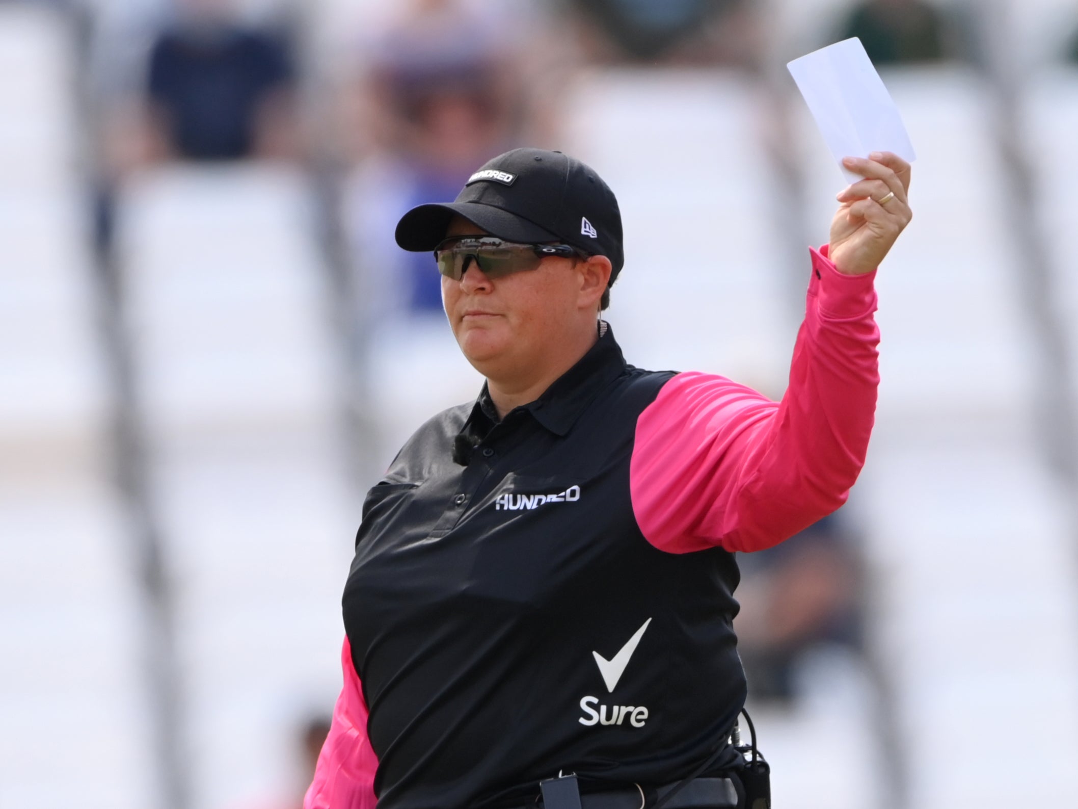 Redfern became the first female to officiate in an England men’s home match last year