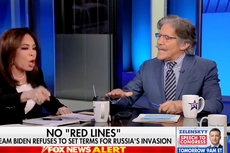 Fox presenter reacts with fury after Geraldo Rivera suggests Putin may have been ‘playing’ Trump