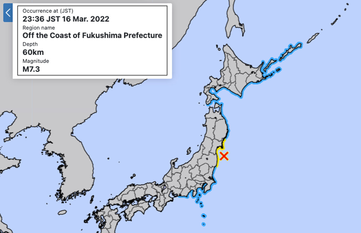 Japan earthquake - latest updates: Tsunami warning issued after