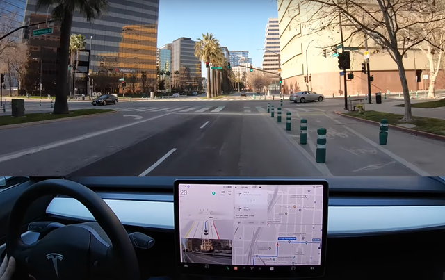 <p>Tesla Model 3 crashes into shoulder pylons in Full Self-Driving mode</p>