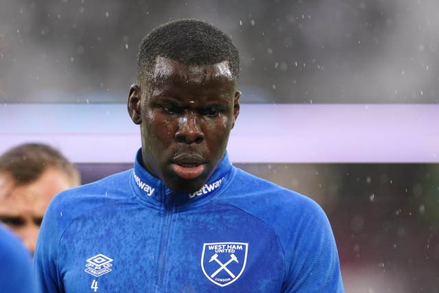 <p>Zouma has continued to play for the Hammers since the incident</p>